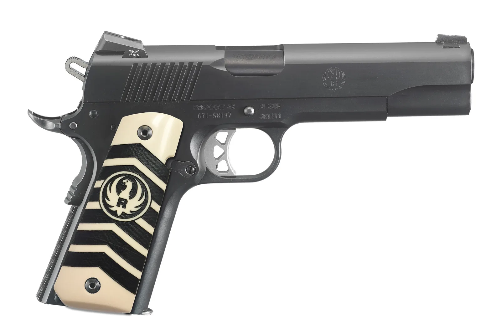 Ruger 6756 SR1911 Night Watchman 10MM 5"# 6756 | Black