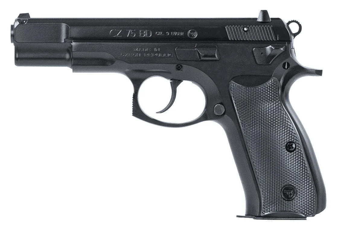 CZ 75 BD 75BD 9MM Black 4.7" 16+1 FS Decocker