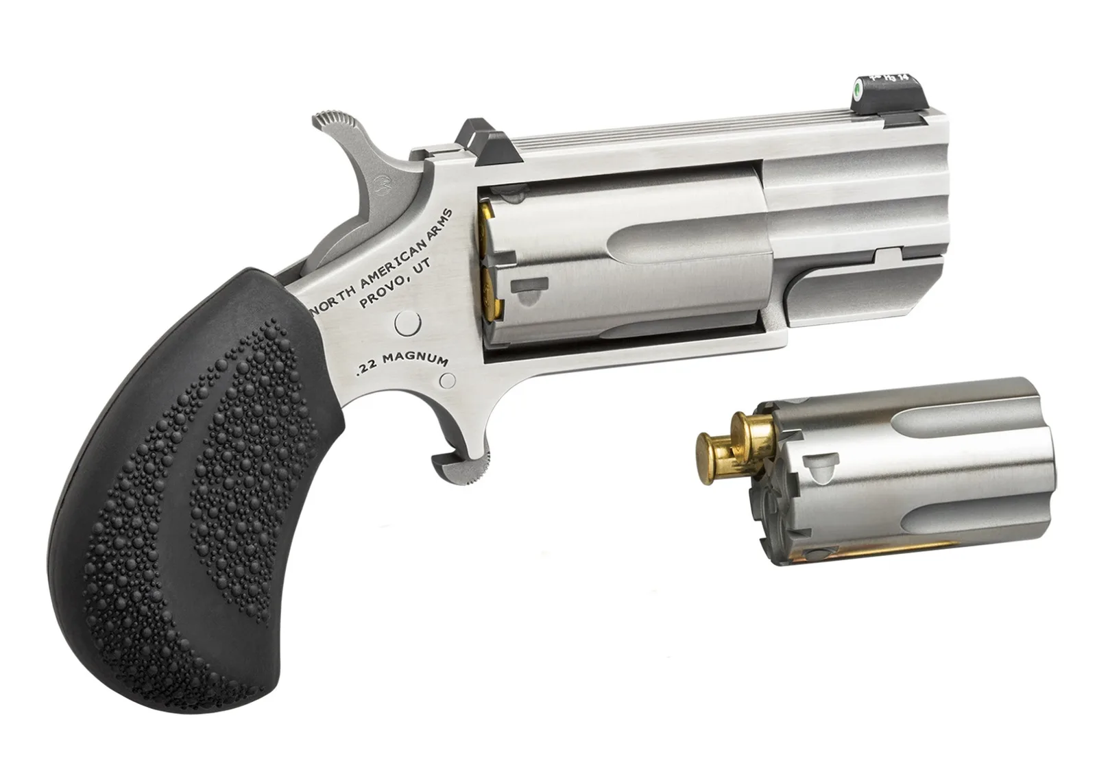 North American Arms NAA-PUG-TC Pug 22MAG/22LR 1" SS Conv NS