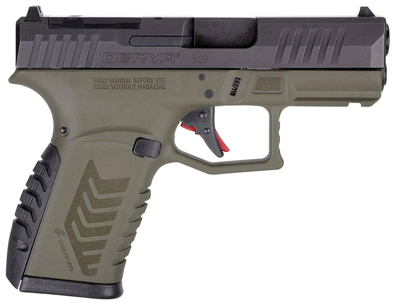Derya Arms DY9Z 9MM ODG/BLK 10+1 OR Optic-Ready Slide