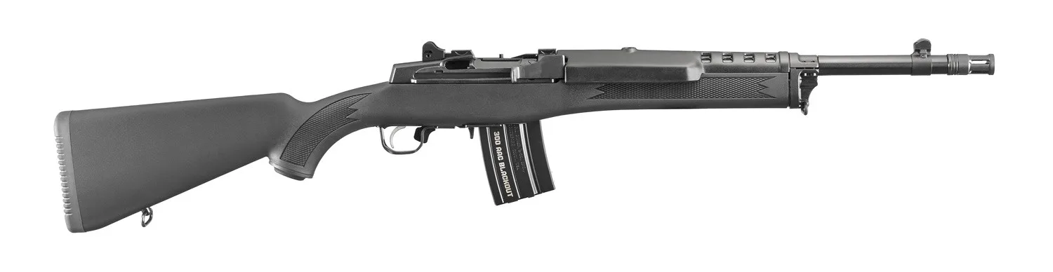 Ruger 5864 Mini-14 Tactical MINI-14 Tact 300BLK BL/SY 20RD