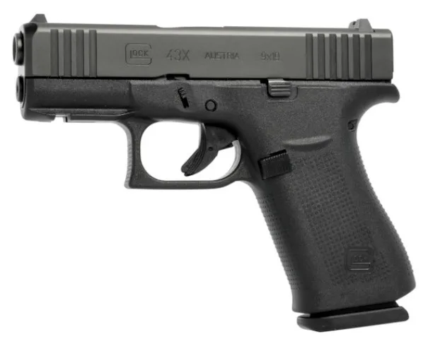 Glock G43X 9MM BLK 3.39" 10+1 FS FR