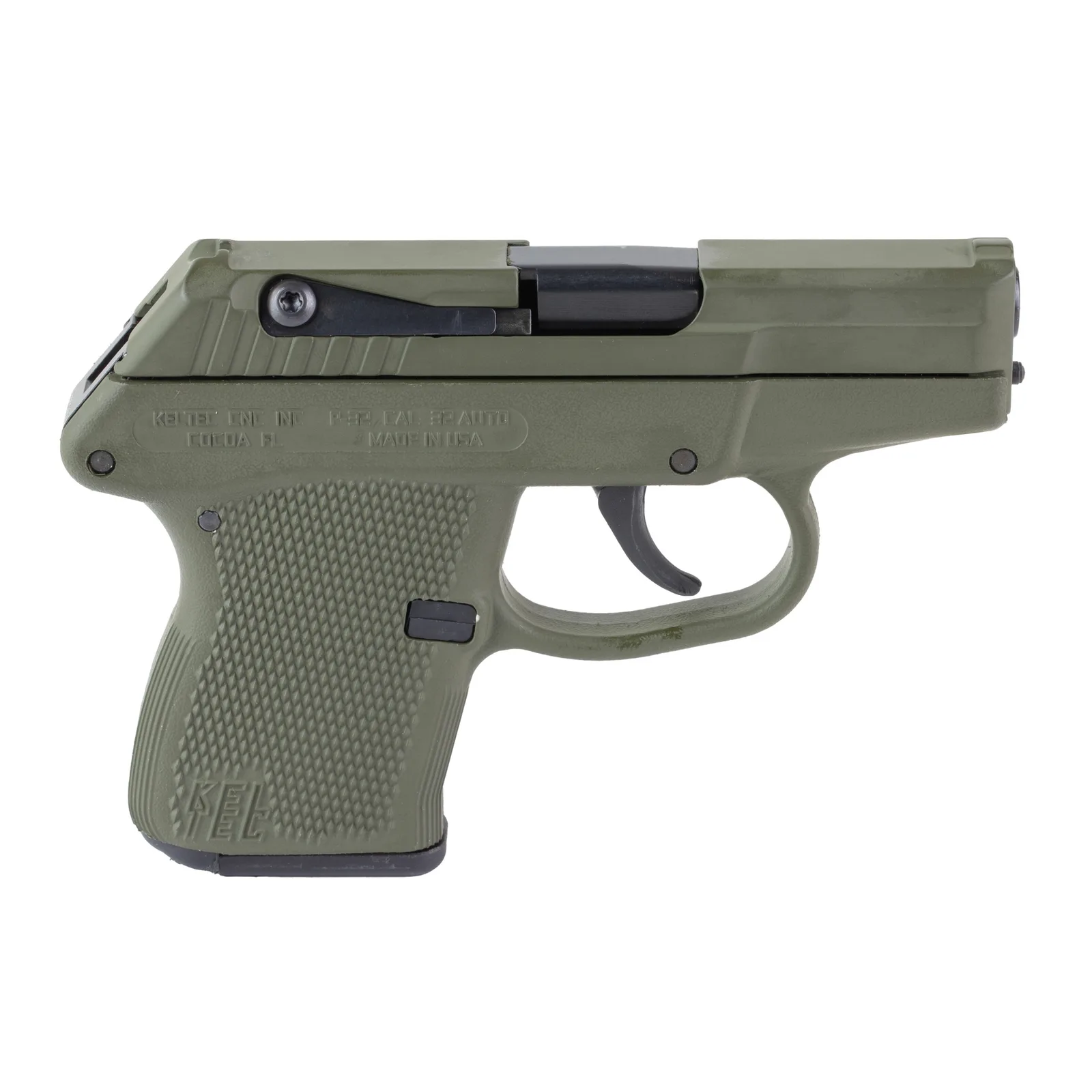 Keltec P-32 32ACP 7+1 GRN/GRN Poly Green Slide / Green Frame