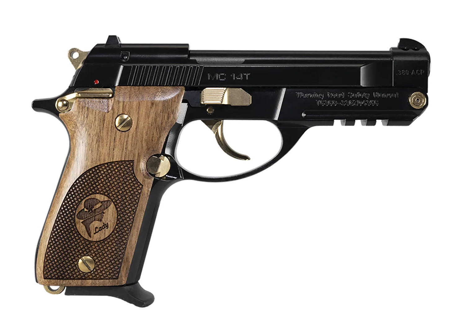 EAA Corp MC14T Solution MC14T Lady 380ACP BK/GLD NC Ported