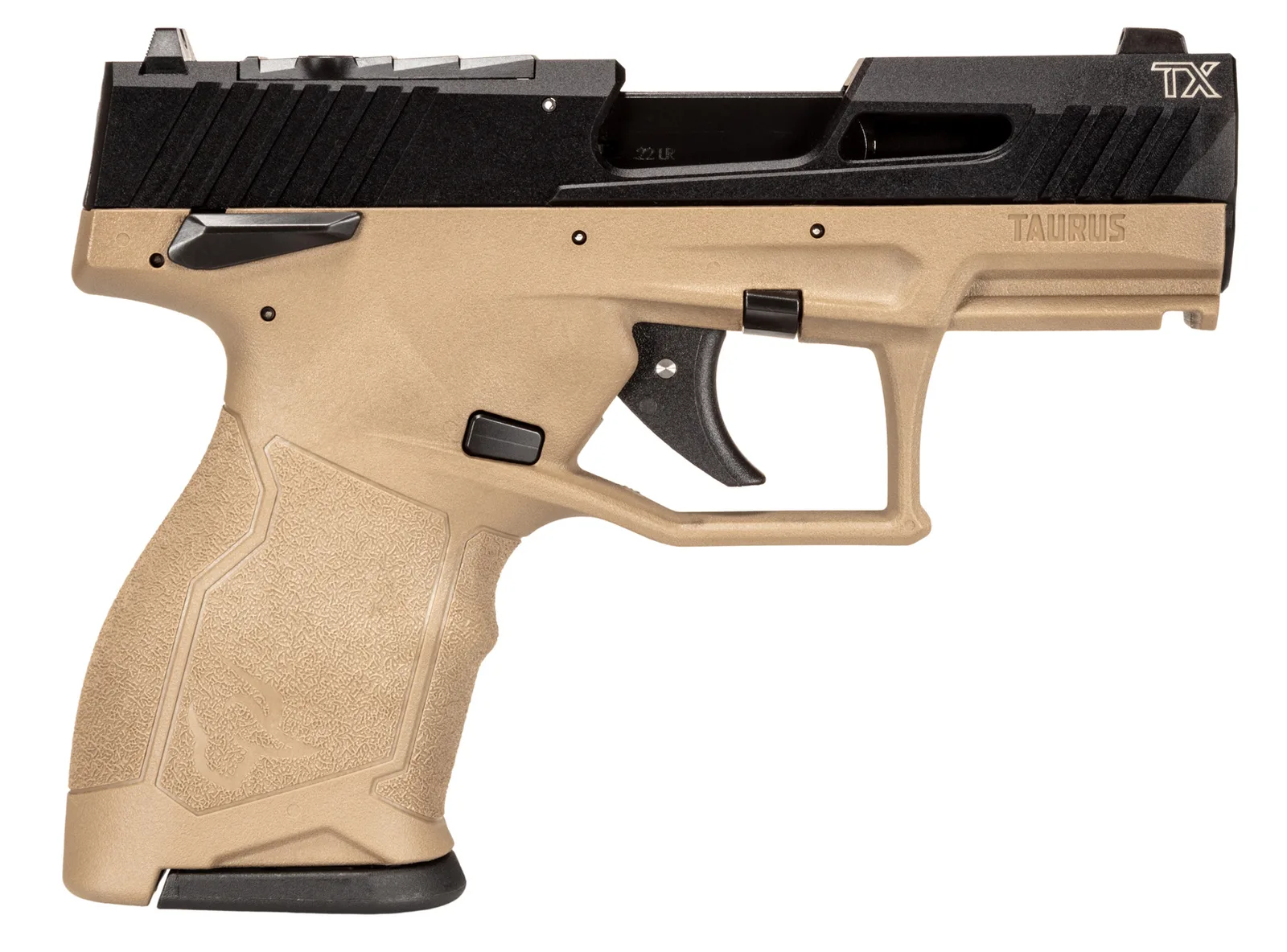 Taurus TX22 Compact TX22C 22LR BK/FDE 3.5" 10+1 TS