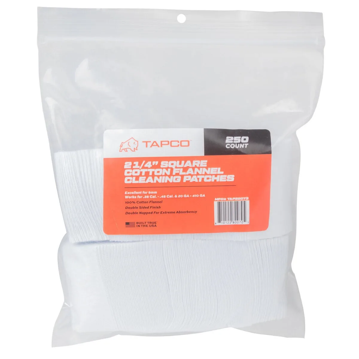 Tapco Cleaning Patches Square Patches 2.25" 250 Count