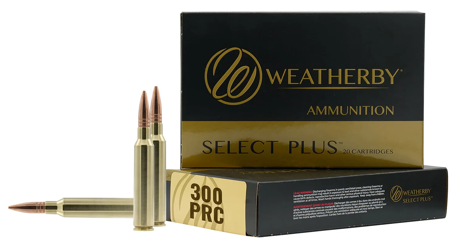 Weatherby Select Plus Ammo 300PRC 195GR Hammer Custom Select