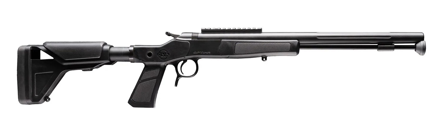 CVA Optima XP .50CAL BLK 18" Rail Fiber Optic Sights