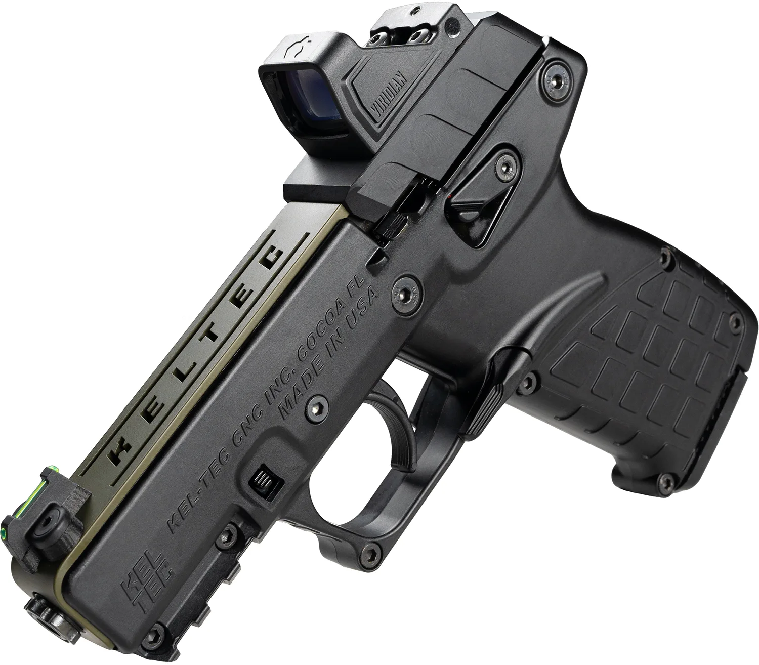 Keltec P17 22LR 16+1 GRN TB PKG Holster & RFX11 Optic
