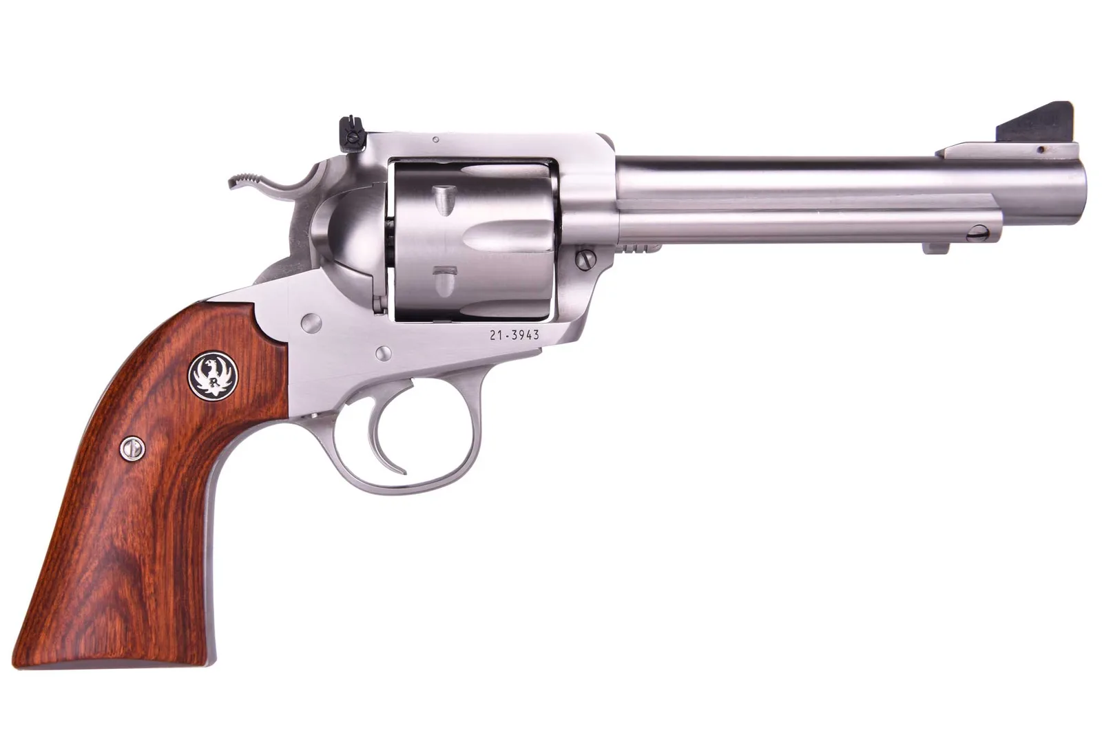Ruger 5250 Bisley Flattop 44SPC 5.5" SS 5250 Wood Grips/ADJ