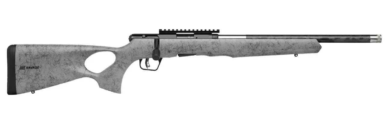 Savage Arms B17 Timberlite Thumbhole B17 17HMR BL/GRY 18"