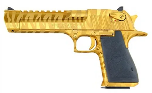 Magnum Research Desert Eagle 44M TG Stripes 6" Titanium Gold